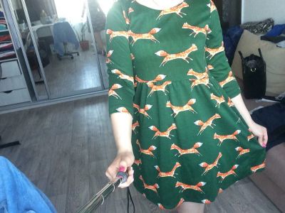 Лот: 7165780. Фото: 1. Платье с лисичками, обмен. Платья