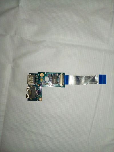 Лот: 13482415. Фото: 1. Плата USB + LAN + шлейф Lenovo... Шлейфы, кабели, переходники