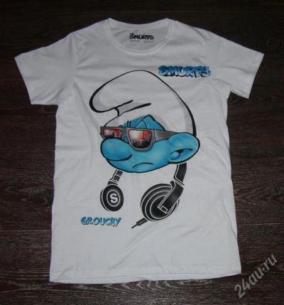 Лот: 1790355. Фото: 1. Футболка Smurfs Тай. Футболки, поло