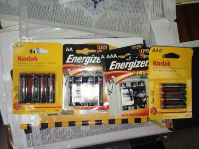 Лот: 4149770. Фото: 1. батарейки kodak energizer пальчиковые... Батарейки, аккумуляторы, элементы питания