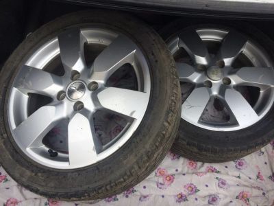 Лот: 9344342. Фото: 1. Летние колеса Бриджстоун(Bridgestone... Шины на дисках