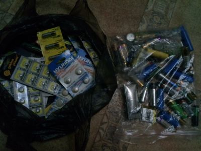 Лот: 17968802. Фото: 1. батарейки севшие и просроченные... Батарейки, аккумуляторы, элементы питания