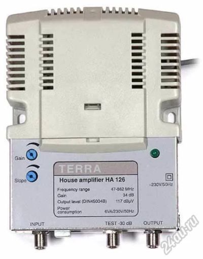 Лот: 5683239. Фото: 1. Эфирный усилитель TERRA HA126... Другое (тв и видео)