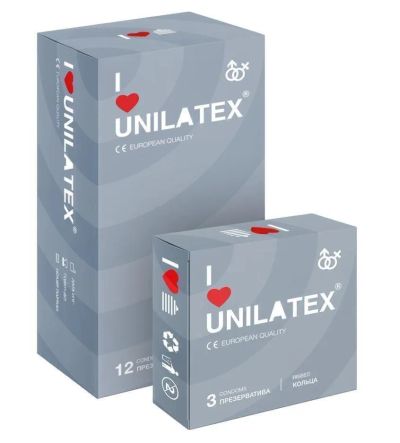 Лот: 24255342. Фото: 1. Презервативы ребристые Unilatex... Презервативы