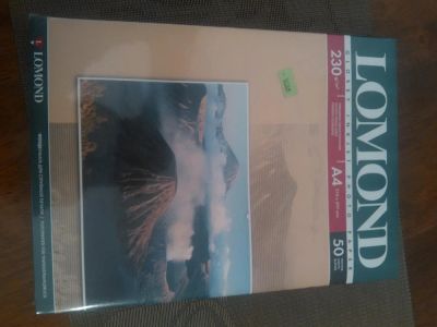 Лот: 7323477. Фото: 1. Фотобумага Lomond glossy 230g... Фотобумага, плёнка