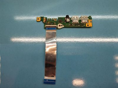 Лот: 20229695. Фото: 1. Б/У плата с разъемами USB, Audio... Платы расширения, контроллеры, доп. порты