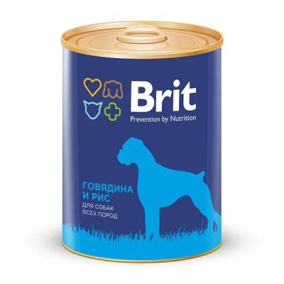 Лот: 15054758. Фото: 1. Brit (Брит) Говядина/Рис 850гр... Корма