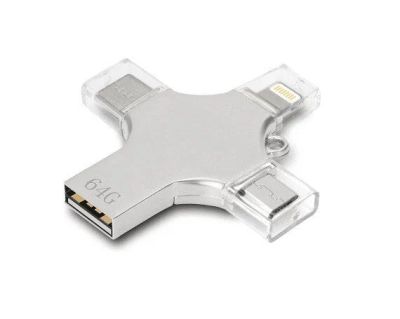 Лот: 21056774. Фото: 1. USB Flash 64 GB iDiskk (+ Micro-USB... USB-флеш карты