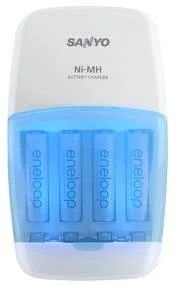 Лот: 4551273. Фото: 1. Зарядное устройство Sanyo Eneloop... Аккумуляторы, зарядные