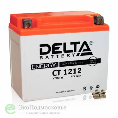 Лот: 11896684. Фото: 1. Аккумулятор 12В12Ач Delta CT1212... Запчасти
