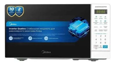 Лот: 24302860. Фото: 1. Микроволновая печь Midea EM719M2Z-W... Микроволновки, мини-печи