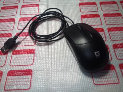 Лот: 25062107. Фото: 1. Мышь светодиодная USB (б/у, рабочая... Клавиатуры и мыши