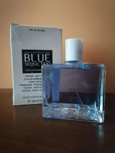 Лот: 19418378. Фото: 1. Тестер Antonio Banderas Blue Seduction... Мужская парфюмерия
