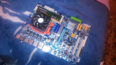Лот: 3731155. Фото: 1. Gigabyte Ma770-ud3 + 5 GB Ram... Материнские платы
