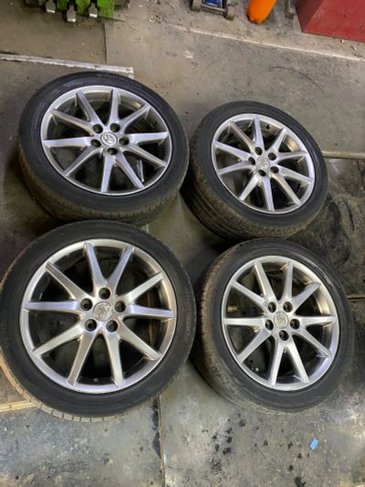 Лот: 25358789. Фото: 1. Колеса литье Toyota r18 5х114... Шины на дисках