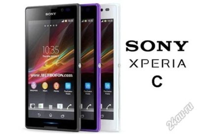 Лот: 5927395. Фото: 1. Смартфон Sony Xperia C 5" 4Gb... Смартфоны