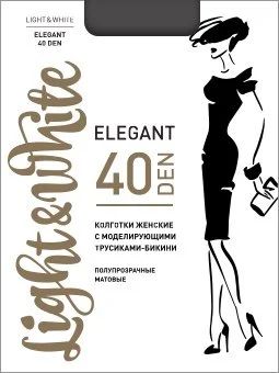 Лот: 16201783. Фото: 1. Колготки женские Light White Elegante... Колготки, чулки