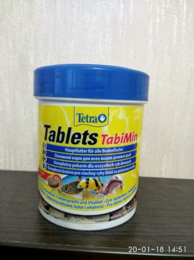 Лот: 10915946. Фото: 1. Tetra Tablets TabiMin, 275 табл... Корма