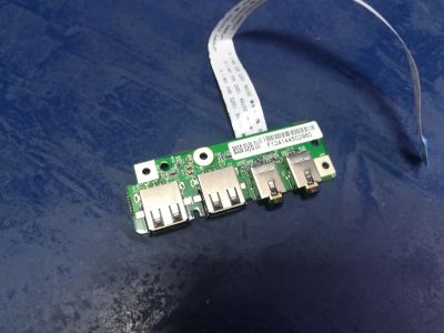 Лот: 17784542. Фото: 1. б\у Плата с USB и Sound разьемами... Платы расширения, контроллеры, доп. порты