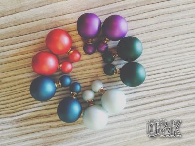 Лот: 6226762. Фото: 1. Серьги-пусеты матовые. Серьги, каффы