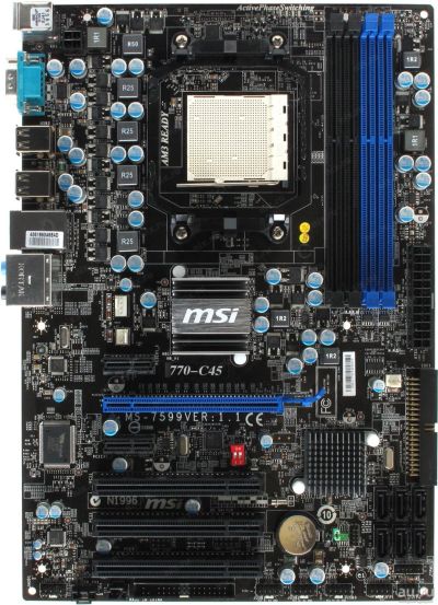 Лот: 12088160. Фото: 1. MSI 770-C45: (Поддержка AM3 процессоров... Материнские платы