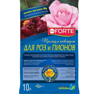 Лот: 25673578. Фото: 1. Грунт для роз и пионов, 10 л... Грунты, удобрения