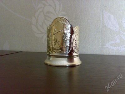 Лот: 478961. Фото: 1. Подстаканник "Сказки Пушкина". Кружки, стаканы, бокалы