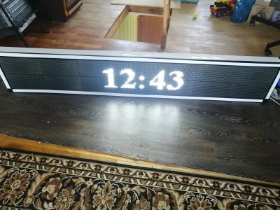 Лот: 25669706. Фото: 1. Бегущая строка 32х224 белая. Рекламные материалы и оборудование