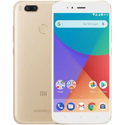 Лот: 10749164. Фото: 1. Xaomi Mi A1 64 Gb Gold Новый... Смартфоны