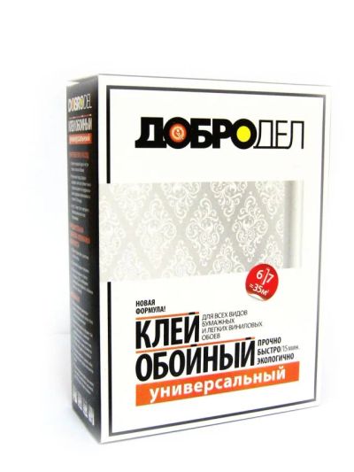 Лот: 13943630. Фото: 1. Клей обойный "ДоброДел" универсальный... Клеи, герметики, пена монтажная, клейкие ленты