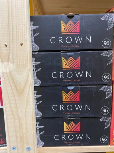 Лот: 17597047. Фото: 1. Уголь Crown 25мм 72шт. Аксессуары и запчасти для кальянов