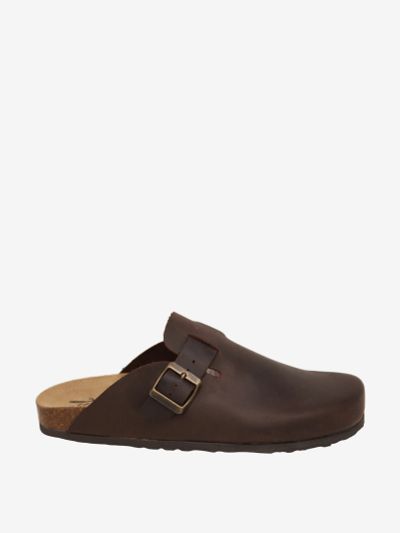 Лот: 24287645. Фото: 1. Клоги мужские relaxshoe, Коричневый. Шлепанцы, сланцы