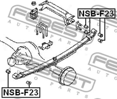 Лот: 18590384. Фото: 1. Втулка рессоры NSBF23 FEBEST. Тормозная система