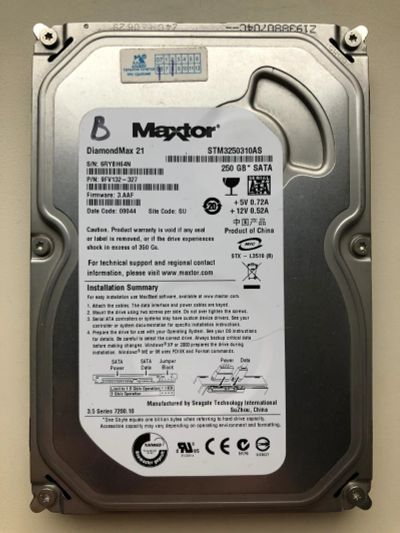 Лот: 15783251. Фото: 1. Неисправный SATA 250Gb разных... Жёсткие диски (HDD)