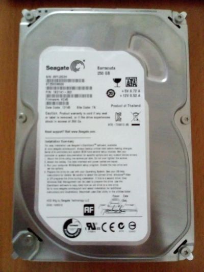 Лот: 7637907. Фото: 1. Seagate Barracuda 250GB/ Жесткий... Жёсткие диски (HDD)