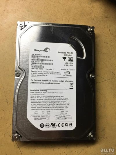 Лот: 10262056. Фото: 1. HDD Seagete Barracuda 7200.10... Жёсткие диски (HDD)