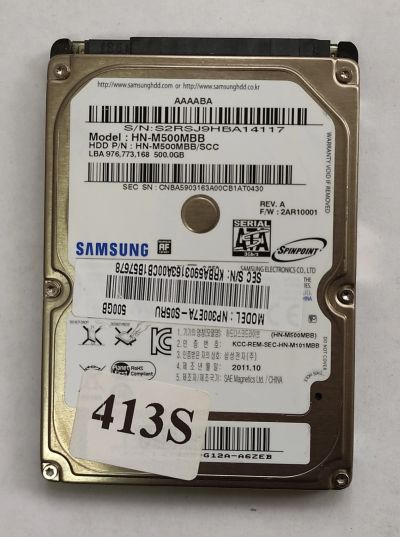 Лот: 18175150. Фото: 1. Жесткий диск SATA-II 2,5 Samsung... Жёсткие диски (HDD)