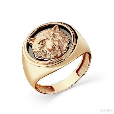 Лот: 21250055. Фото: 1. Золотая печатка 585 (К 47640). Кольца, перстни
