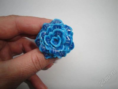 Лот: 565487. Фото: 1. Изделия из полимерной глины кольцо... Кольца, перстни