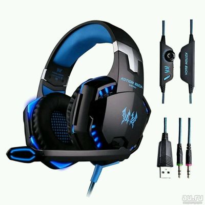 Лот: 10120030. Фото: 1. Kotion EACH G2000 gaming headset. Наушники, гарнитуры