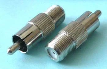 Лот: 12970020. Фото: 1. Переходник гнездо F - разъем RCA... Другое (аудиотехника)