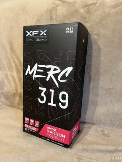 Лот: 18300342. Фото: 1. Видеокарта XFX Rx 6700 XT Merc319... Видеокарты