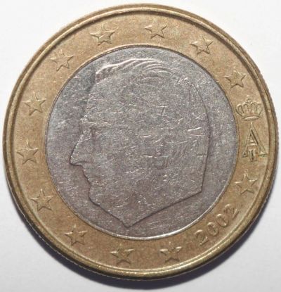 Лот: 10722415. Фото: 1. 1 евро 2002 год. Бельгия. Европа