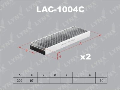 Лот: 13356856. Фото: 1. Lynx LAC-1004C Салонный фильтр. Расходные материалы