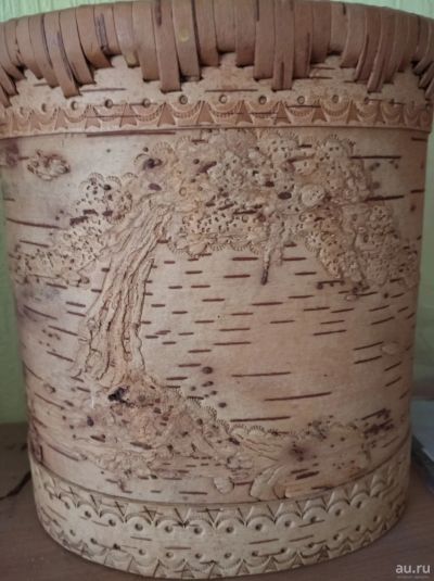 Лот: 15594372. Фото: 1. Туяс берестяной. Корзины, контейнеры