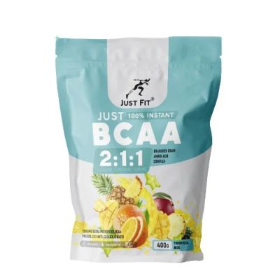 Лот: 18820103. Фото: 1. JUST FIT BCAA 2:1:1 400 гр. пакет. Спортивное питание, витамины