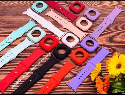 Лот: 22147322. Фото: 1. РЕМЕШОК+CASE ДЛЯ APPLE WATCH 38-44. Смарт-часы, фитнес-браслеты, аксессуары