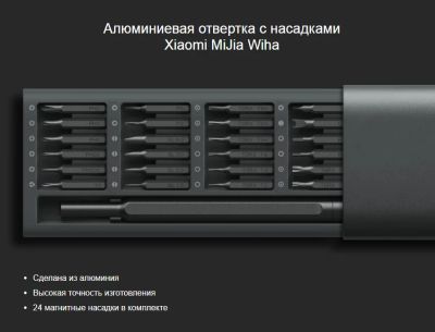 Лот: 11076793. Фото: 1. Набор отвёрток "Xiaomi Wiha" 24... Оборудование для ремонта