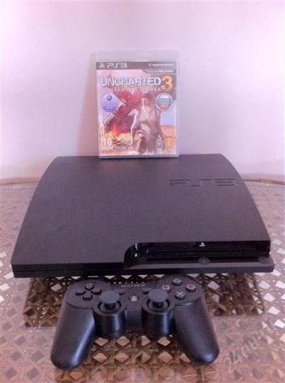 Лот: 1536974. Фото: 1. PlayStation 3 (PS3)+Uncharted... Игровые приставки, консоли