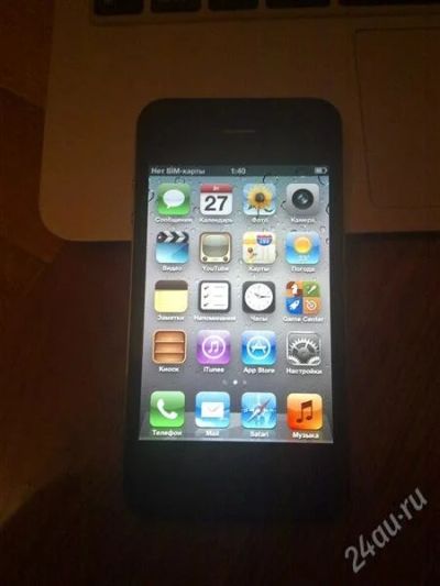 Лот: 2299132. Фото: 1. Iphone 4 16gb FRE SIM. Смартфоны